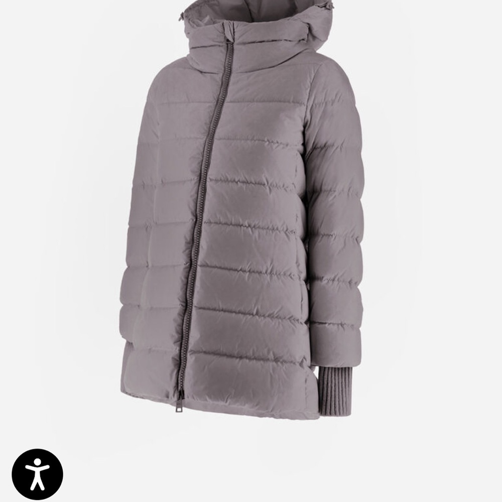 Herno A Shape Chakonix Dark Gray Down Puffer Jacket